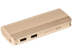 Аккумулятор Recci Power Bank Elegant RE-10000 10000mAh Gold