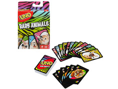 Настольная игра Mattel Уно Маленькие животные FLK78