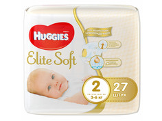 Подгузники Huggies Elite Soft 2 3-6кг 27шт