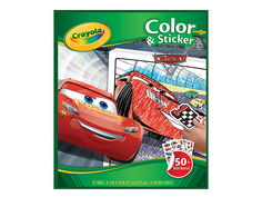 Раскраска с наклейками Crayola Тачки 3 04-0128R