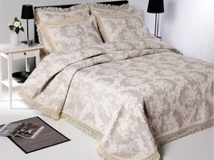 Покрывало Lumatex Mafalda 220x260 Ecru-Brown
