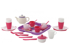 Игра Полесье Набор детской посуды Алиса с подносом 58973