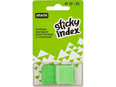 Стикеры Attache Selection 25x45mm 100 листов Green 479040