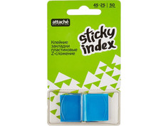 Стикеры Attache Selection 25x45mm 100 листов Blue 479042