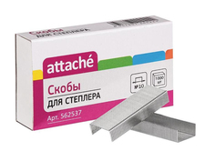 Скобы для степлера Attache №10 1000шт оцинкованные 562537