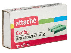 Скобы для степлера Attache №10 1000шт Green 256102