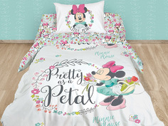 Постельное белье Disney Minnie Pretty As A Petal Комплект 1.5 спальный Ранфорс 712513