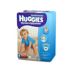 Подгузники Huggies Little Walkers 4 9-14кг 17шт для мальчиков