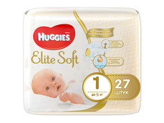 Подгузники Huggies Elite Soft до 5кг 27шт