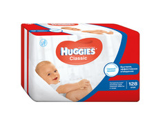 Салфетки Huggies Classic 128шт