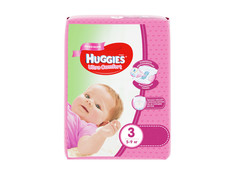 Подгузники Huggies Ultra Comfort 3 5-9кг 80шт для девочек