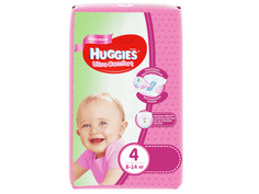 Подгузники Huggies Ultra Comfort 4 8-14кг 66шт для девочек