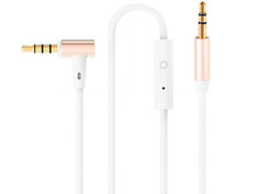 Аксессуар USAMS US-SJ064 AUX 3.5mm Jack с микрофоном 1.0m White