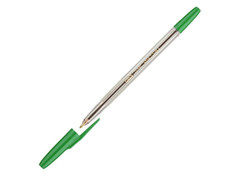 Ручка шариковая Attache Corvet Transparent-Green 447476