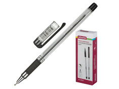 Ручка шариковая Attache Expert Transparent-Black 569016