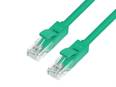 Сетевой кабель Greenconnect UTP 24AWG cat.5e RJ45 T568B 0.5m Green GCR-50694