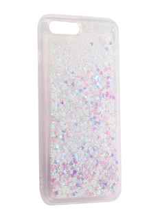 Аксессуар Чехол-накладка DYP Liquid Case для Apple iPhone 7 / 8 Plus Hearts Pink-Silver DYPCR00038