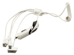 Зарядное устройство СИМА-ЛЕНД USB MicroUSB IPHONE 4 Mini White 3130963