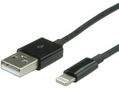 Аксессуар Lumax USB 2.0 MALE TO 8PIN LIGHTNING 1m Black AH__0043