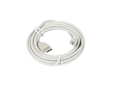 Аксессуар Lumax USB AM-BM 5.0M USB 2.0 5.0m White AH__0048