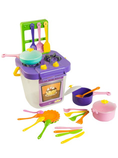 Игра Тигрес Набор посуды столовый Ромашка с кухонной плиткой 25 эл. 39153