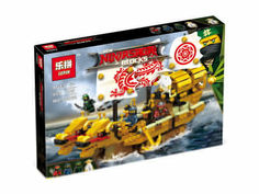 Конструктор Lepin Ningasaga Золотая ниндзя-лодка 660 дет. 03062