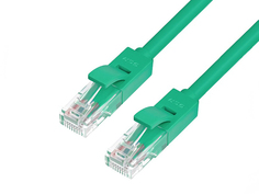 Сетевой кабель Greenconnect UTP 24AWG cat.5e RJ45 T568B 1m Green GCR-50695