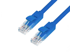 Сетевой кабель Greenconnect UTP 24AWG cat.5e RJ45 T568B 0.5m Blue GCR-50678