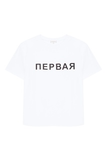 Белая футболка с надписью Natasha Zinko