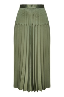 Зеленая плиссированная юбка Junya Watanabe