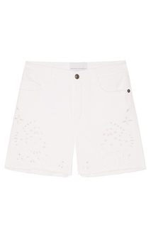 Белые шорты с вышивкой Ermanno Scervino