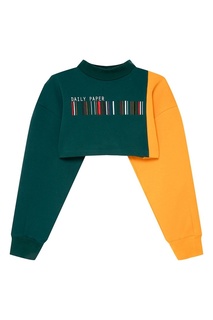 Укороченный хлопковый свитшот Daily Paper