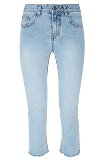 Голубые выбеленные джинсы с обрезанными краями D.O.T.127