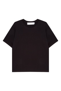 Черная хлопковая футболка Victoria Beckham