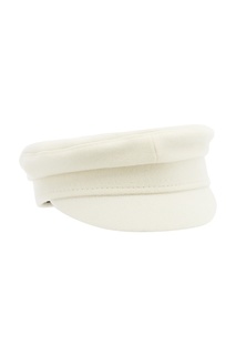 Белая кепка из шерстяного фетра Ruslan Baginskiy