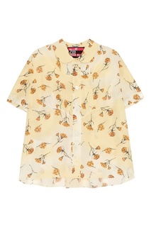 Шелковая блузка с гвоздиками Miu Miu