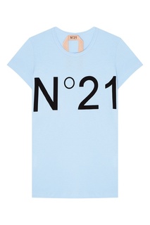 Голубая футболка с логотипом No21