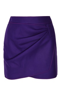 Фиолетовая юбка-мини с драпировкой No21