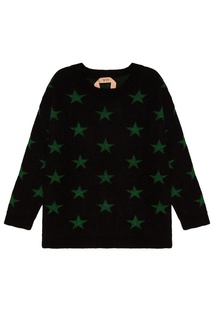 Черный джемпер со звездами No21