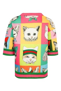 Джемпер с ярким рисунком Gucci Children