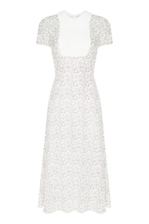 Белое платье-миди с точками Erma