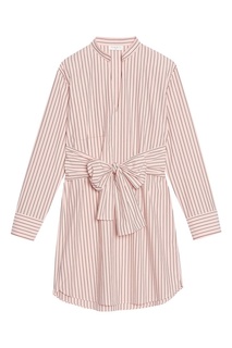 Хлопковое платье-рубашка с поясом Sandro