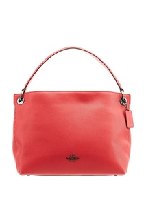 Красная сумка с рельефным логотипом Clarkson Hobo Coach