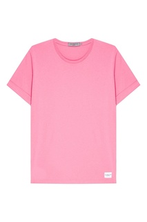 Розовая футболка с отворотами Calvin Klein