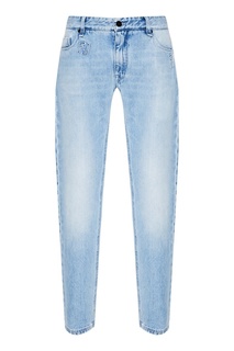 Голубые джинсы Fendi