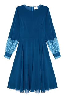 Синее платье из шелка The Dress
