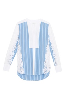 Рубашка со вставками из кружева Sandro