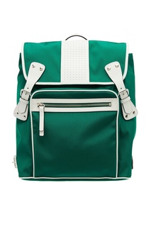 Зеленый рюкзак с контрастной отделкой Red Valentino