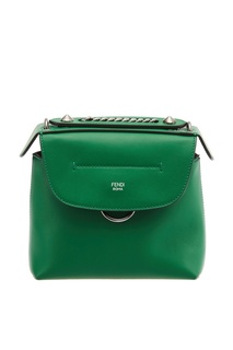 Зеленый кожаный рюкзак Back to School Fendi