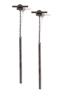 Серебряные серьги с геометрическим дизайном Dzhanelli Jewellery